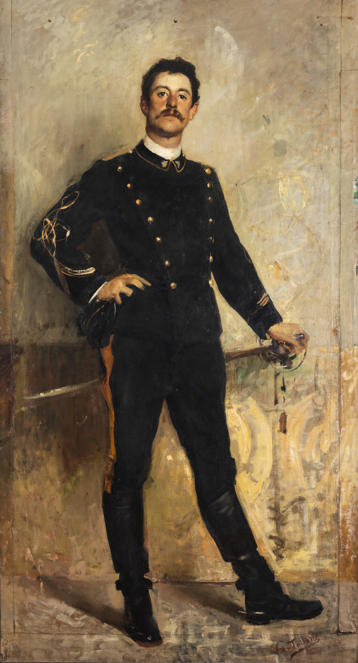 Il tenente Buffa, 1894 circa olio su tela, 225 x 120 cm. Collezione privata